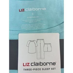 Ladies Liz Claiborne Three Piece Sleep Set Size: S Sleepwear  Pajama NEW